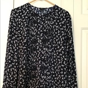 Navy blue Ann Taylor blouse